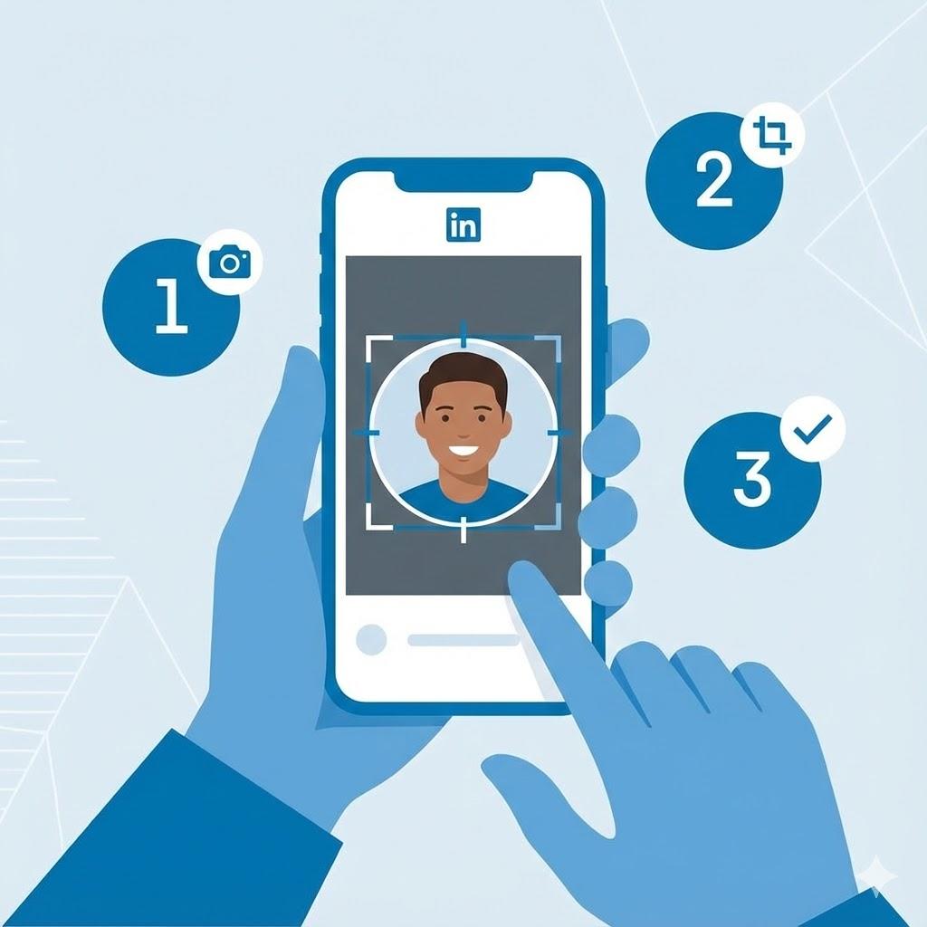 Step by step guide to creating LinkedIn profile frames