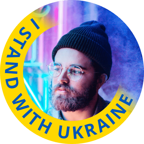 I stand with Ukraine profile frame