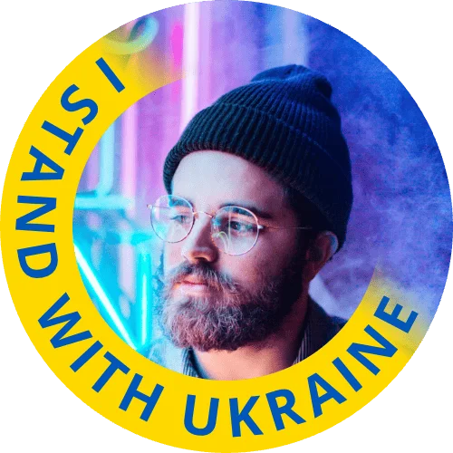 I stand with Ukraine profile frame